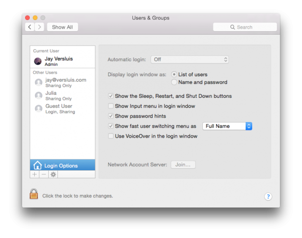 change admin name os x yosemite