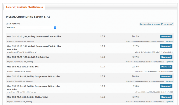 Download mysql database for mac