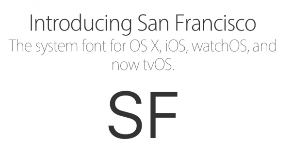 use apple san francisco font