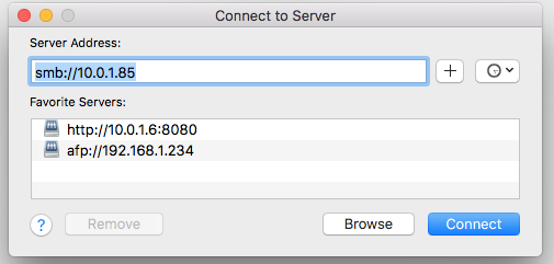 connect to server mac smb