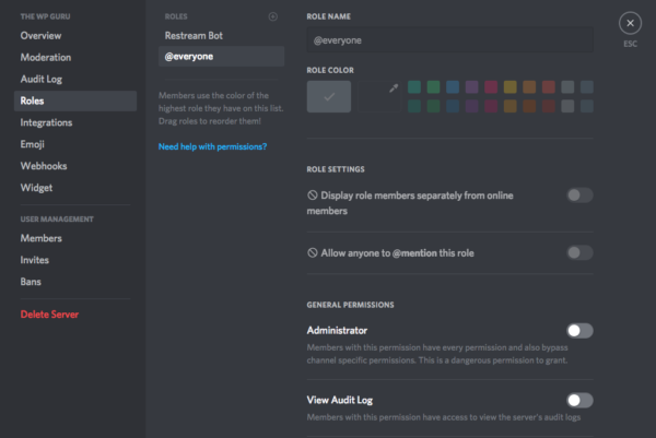 Roles And Permissions In Discord The Wp Guru