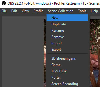 obs studio scene folder