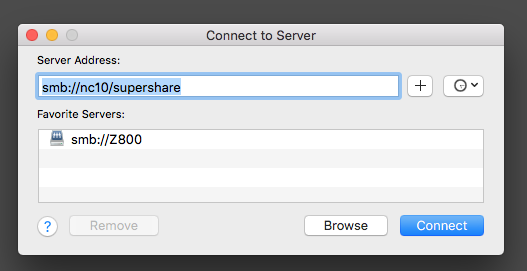 macos connect to smb share